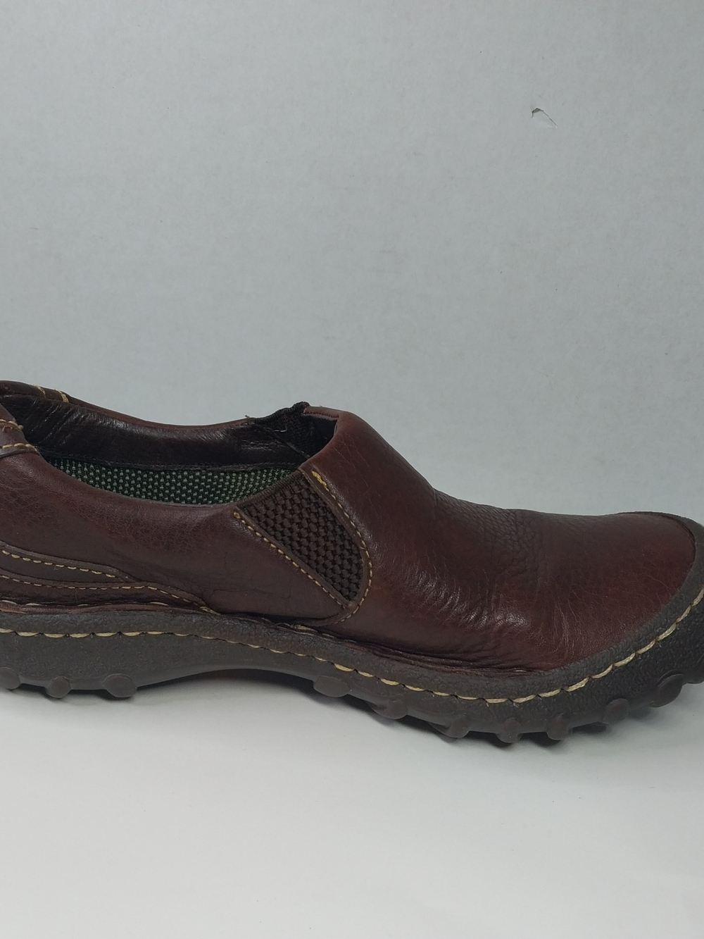 Born Shoes Womens Size 7 M Slip On Brown Leather Gorepore Granola Chic - Picture 9 of 12